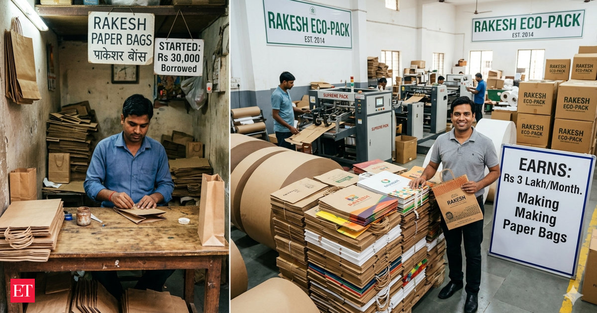 No fancy tech, no big investors: He started with Rs 30,000 and now earns Rs 3 lakh a month making paper bags