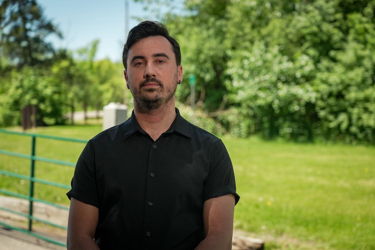 A man in a park