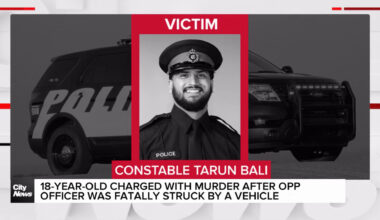 Procession in Toronto for OPP officer killed in line of duty
