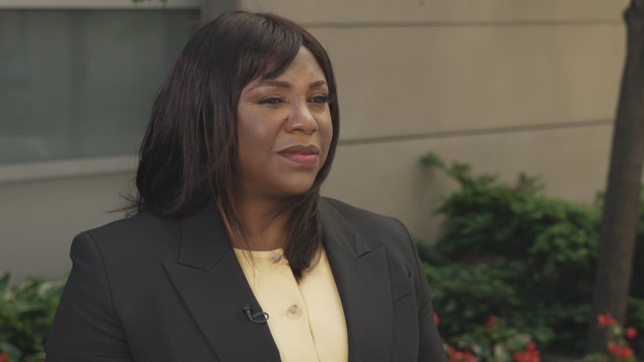 Tanya Walker standing outside.