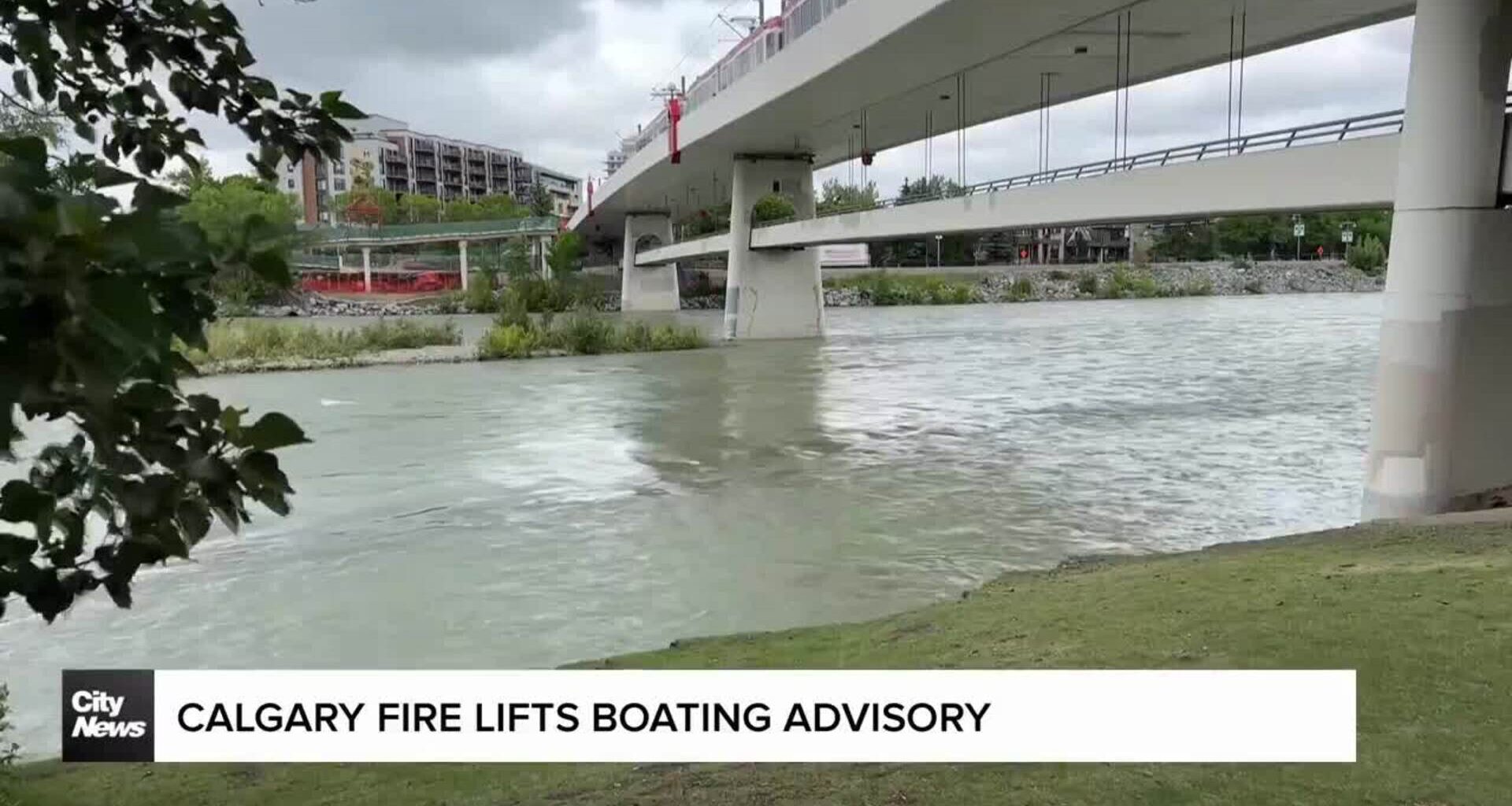 Calgary fire lifts boating advisory