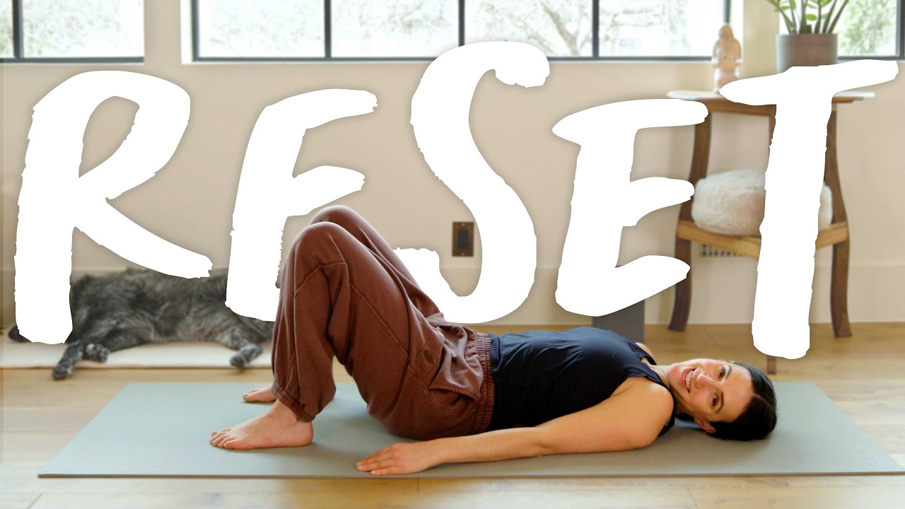 Nervous System Reset | 10 minute yoga practice - YouTube