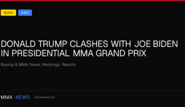 Donald Trump clashes with Joe Biden in Presidential MMA Grand Prix