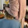 J and her son, nicknamed Bug, share a hug at home in western Massachusetts.
