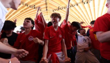 World Cup fans bring energy to Vancouver amphitheatre