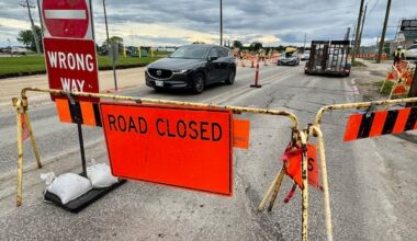 Stretch of Winnipeg's Marion Street closed this weekend for emergency repairs
