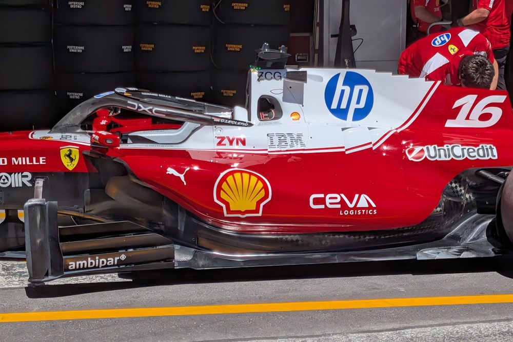 Ferrari car tech detail