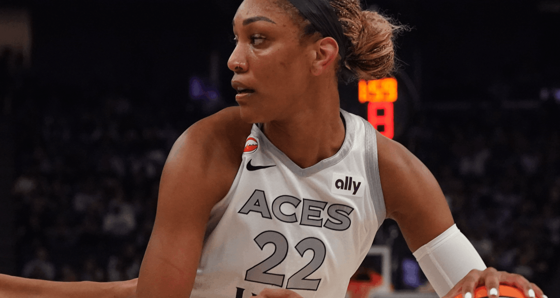 A'ja Wilson of the Las Vegas Aces WNBA