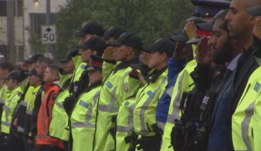 Body of Toronto Police officer moved Sunday afternoon