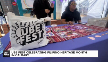 Ube fest celebrating Filipino Heritage month in Calgary