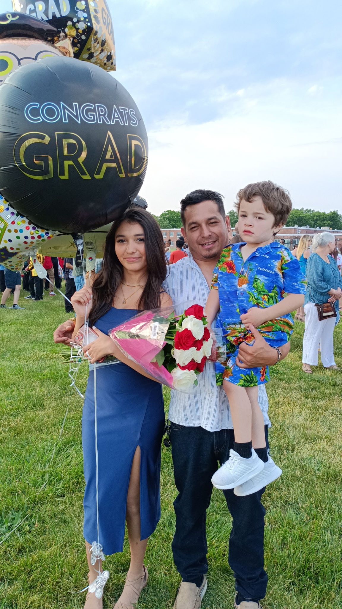 David Gomez in a 2023 photo with his two children. Gomez spent six month in a detention facility in New Mexico.