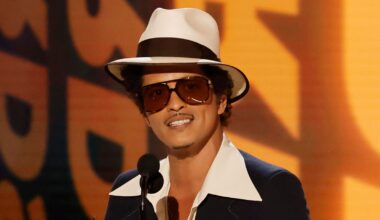 Bruno Mars Ties One Of The Top Female Artists Of The Past Two Decades