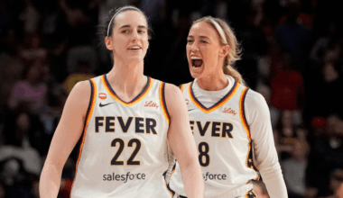 Caitlin Clark and Sophie Cunningham