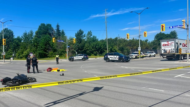 Man in critical condition after motorcycle and vehicle crash in Barrhaven