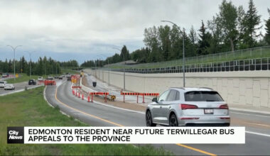Edmonton resident appeals for province to step in over $10M bus-only lane