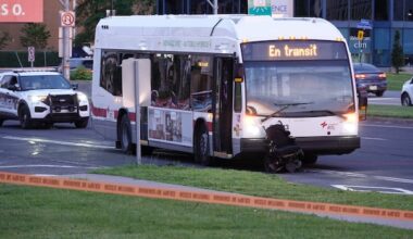 Pedestrian in critical condition after being struck by city bus on Montreal's South Shore