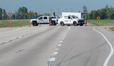 Fatal crash shuts down stretch of Highway 59 south of Winnipeg for several hours