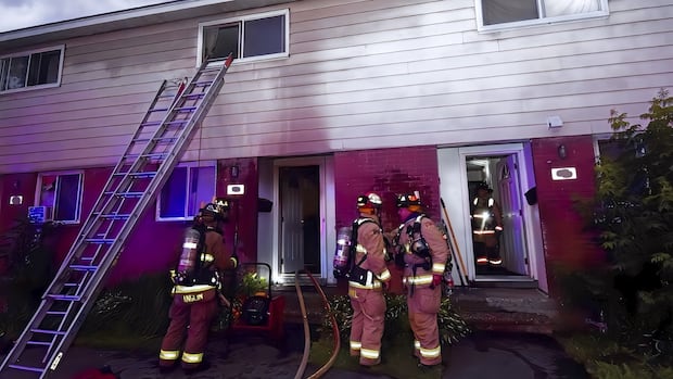 Early morning fire sends 2 people to hospital