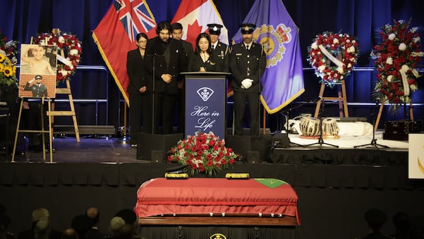 Brampton OPP officer fatally struck in northern Ontario remembered as 'positive force of energy' at funeral