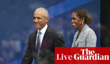 Star-studded ceremony welcomes Obama Presidential Center to Chicago – live | US news