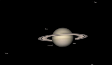 The Sky Today on Friday, June 19: Dione crosses due north of Saturn