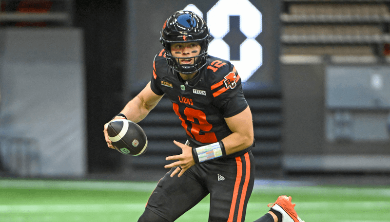Nathan Rourke BC Lions CFL