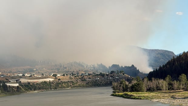 Evacuation orders issued near Lytton as Highway 1 closed by wildfire