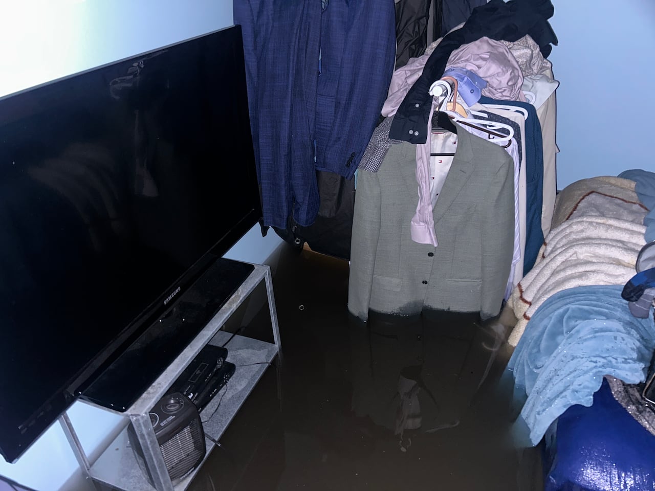 A flooded basement.