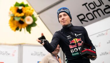 German Florian Lipowitz was second to Tadej Pogačar at the Tour of Romandie (Photo by Til Buergy / AFP)