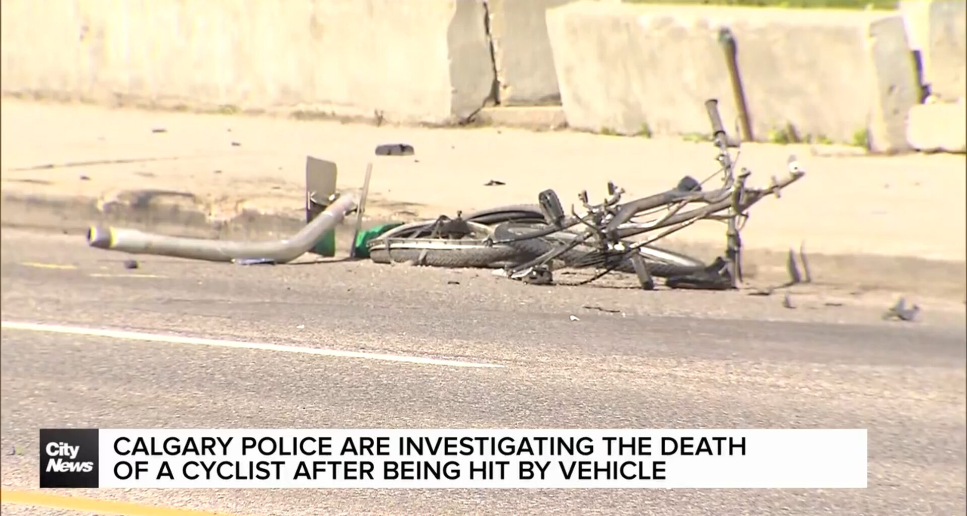 Calgary Police are investigating the death of a cyclist after being hit by vehicle