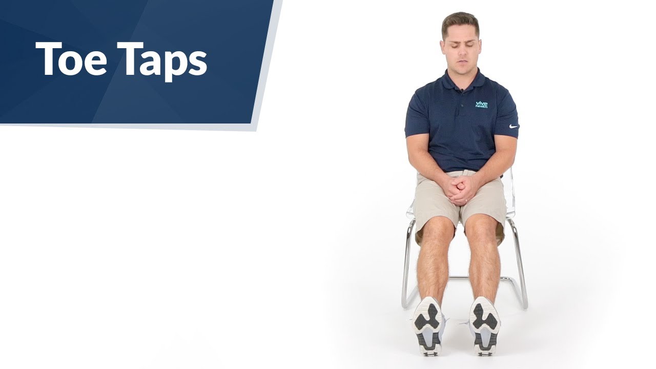 Seated Toe Tap Exercise - YouTube