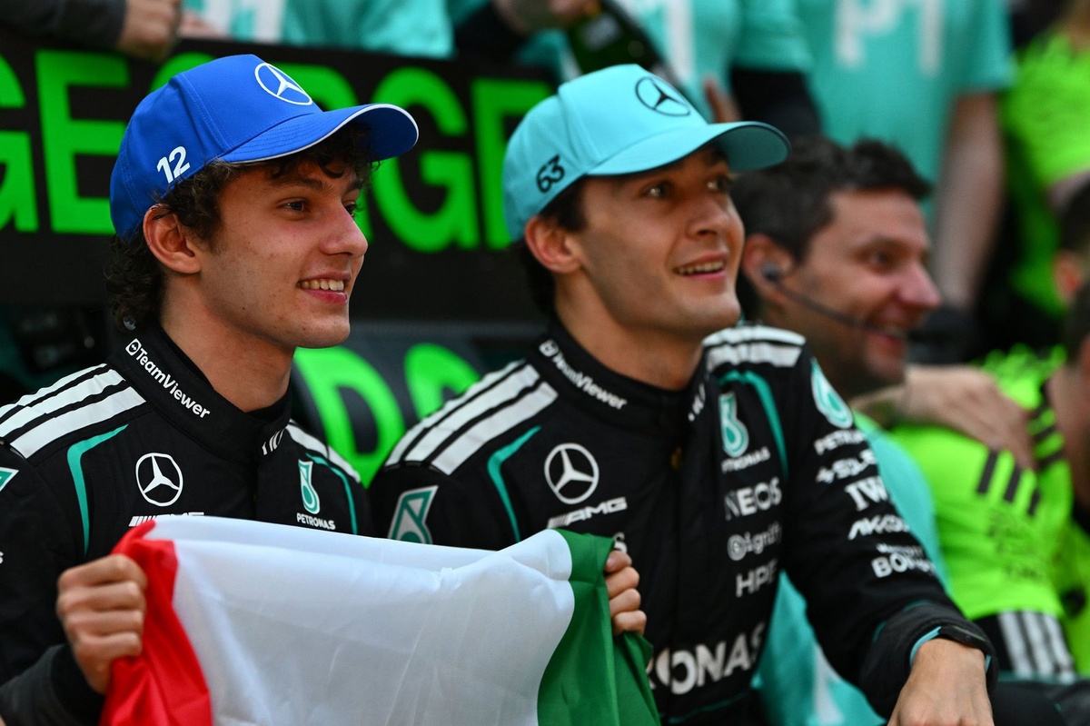 Mercedes shoots down favouritism speculation between George Russell and Kimi Antonelli
