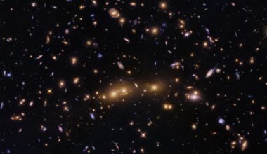 Hubble Glimpses Merging Galaxy Clusters
