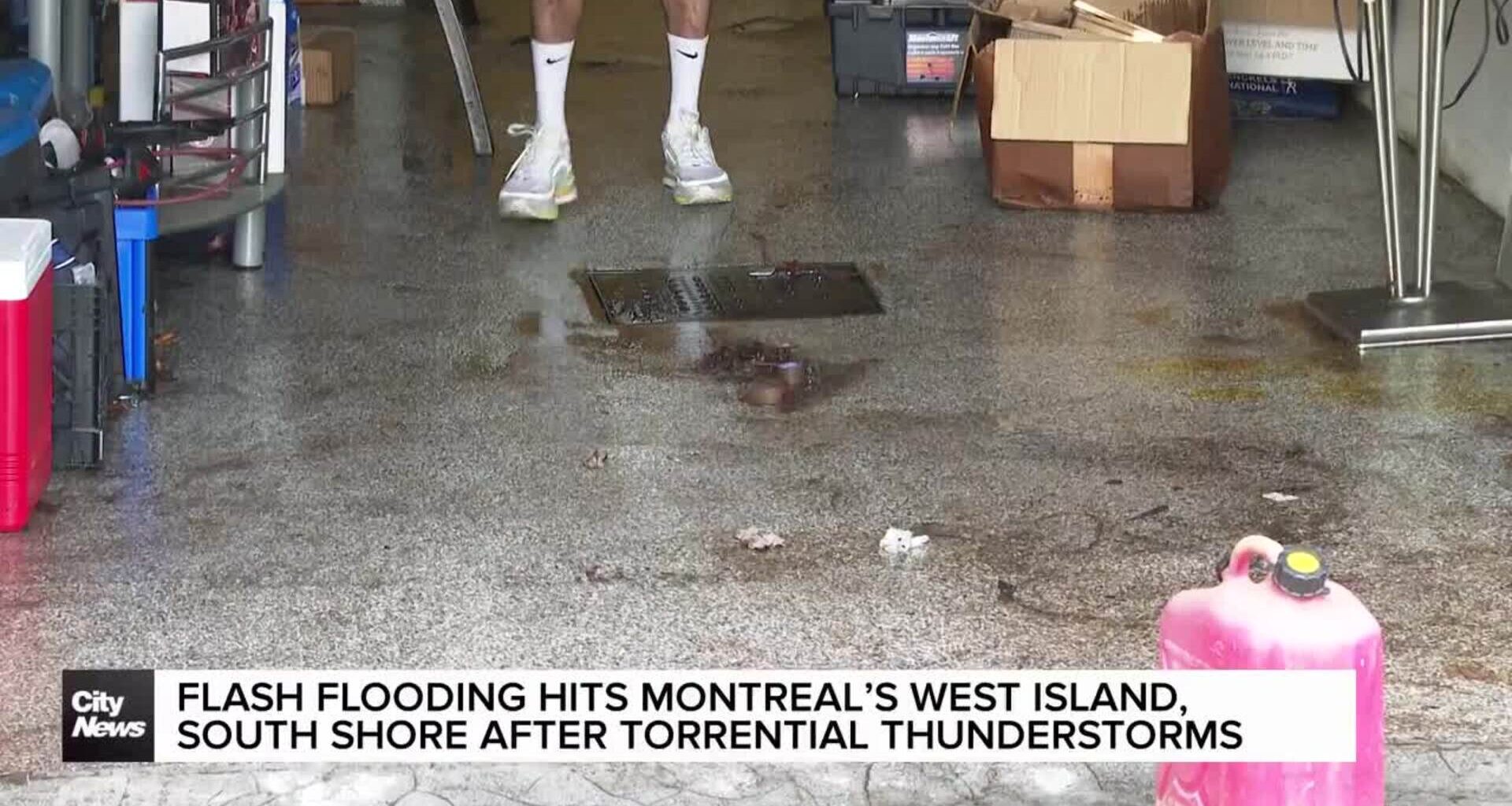 Flash flooding hits Montreal’s West Island