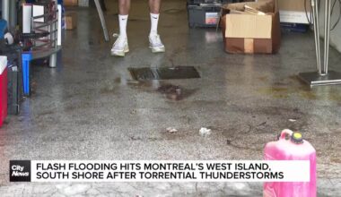Flash flooding hits Montreal’s West Island