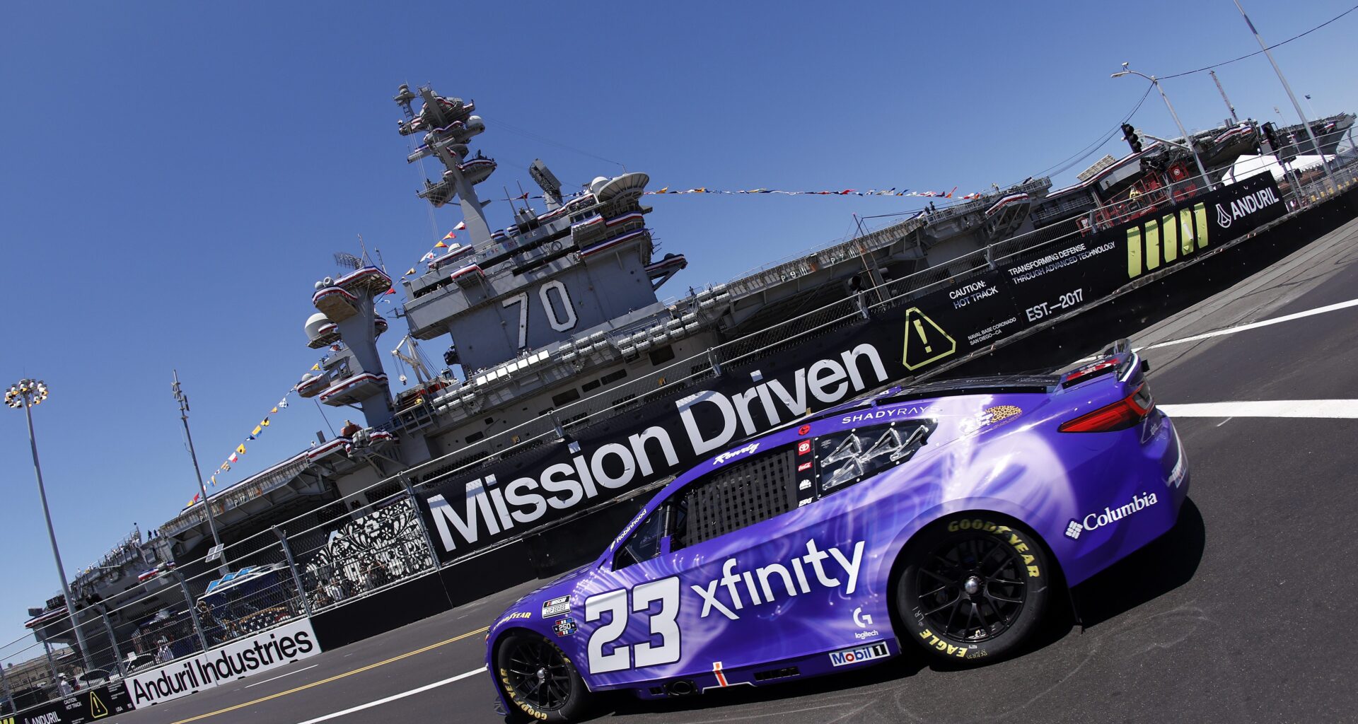 Bubba Wallace Loses Wheel During Strong Run in San Diego