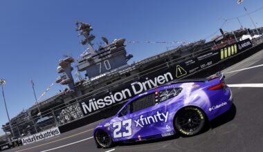 Bubba Wallace Loses Wheel During Strong Run in San Diego