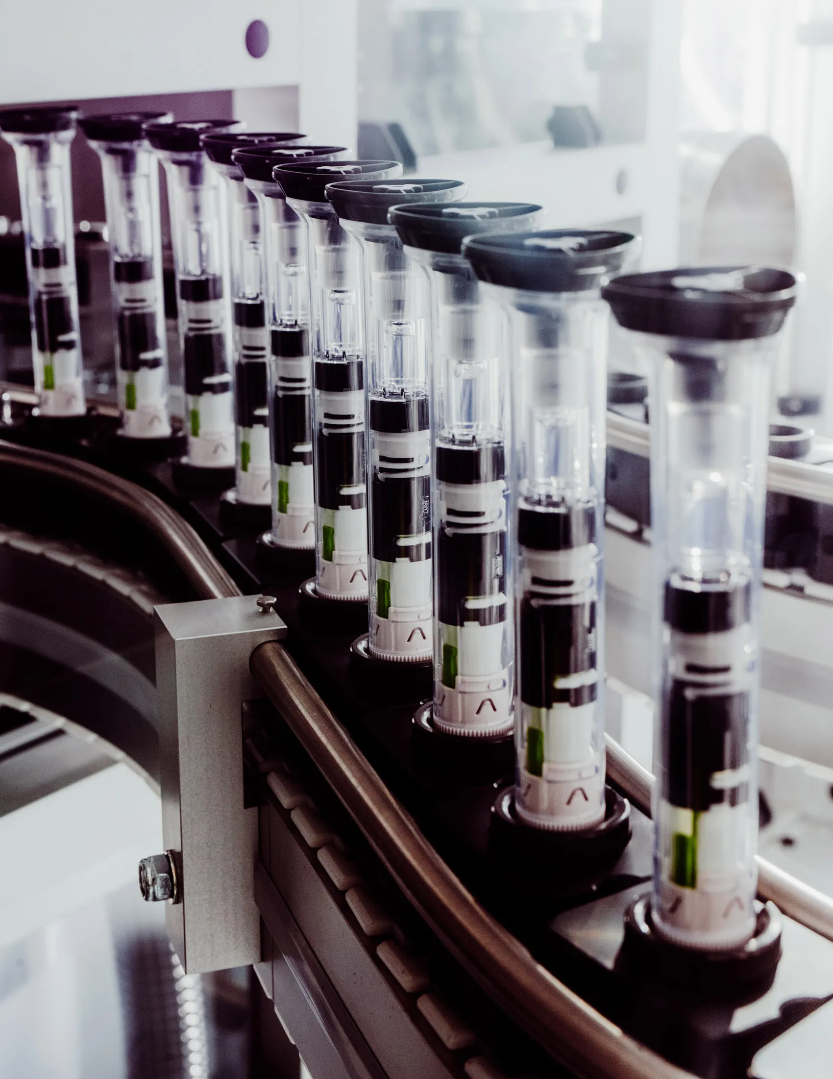 Zepbound pens on an assembly line in Indianapolis.