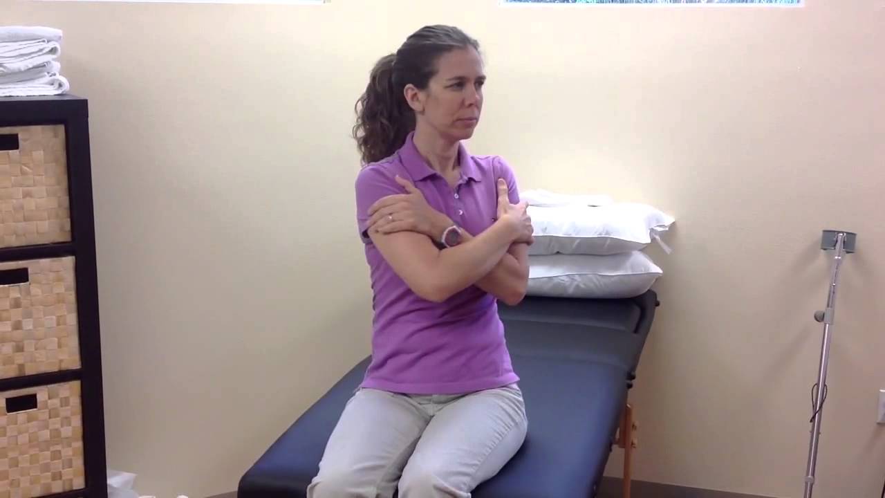 Seated Thoracic Trunk Rotation | Pursuit Physical Therapy - YouTube