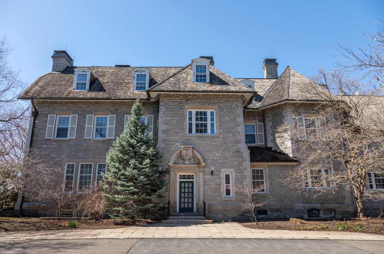 The latest photo the NCC posted online from behind the gates of the state of 24 Sussex Drive.