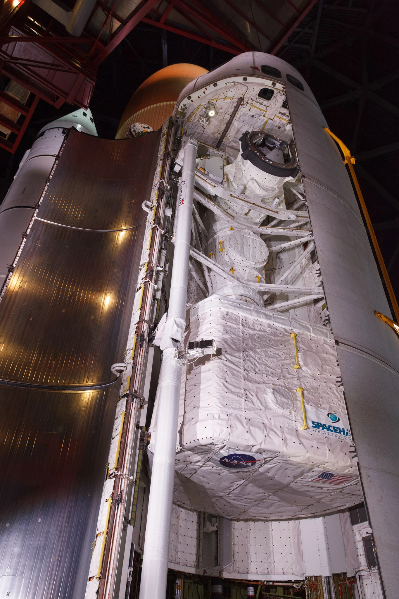Space Shuttle Endeavour inside the Samuel Oschin Shuttle Gallery