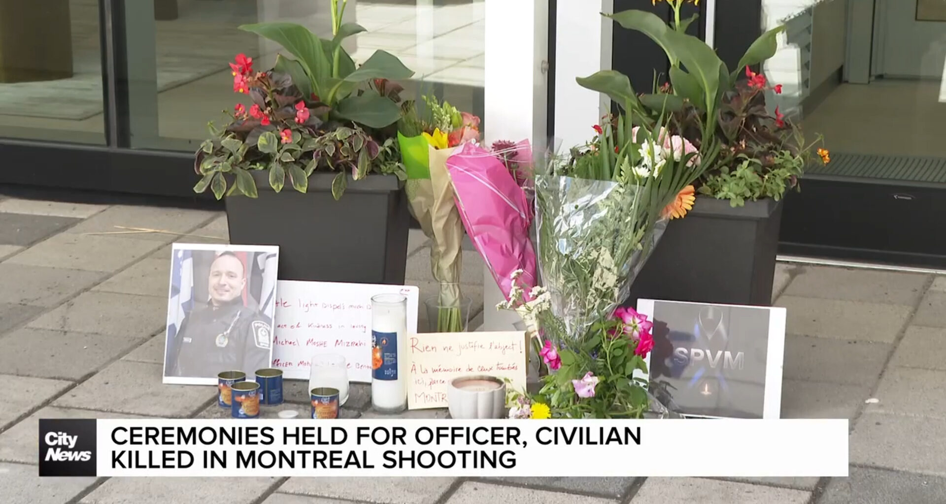 Ceremonies held for officer, civilian killed in Montreal shooting