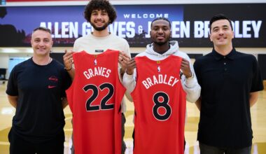 Raptors draft picks Allen Graves, Jaden Bradley come to Toronto | NanaimoNewsNOW