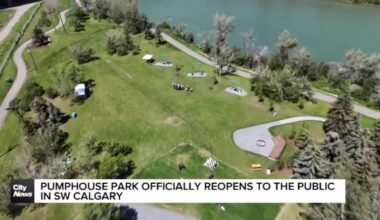 Pumphouse Park officially reopens to the public in SW Calgary