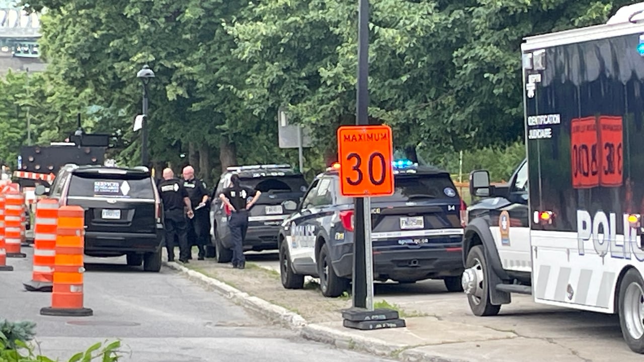 police in street