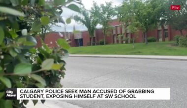 Calgary police seek man accused of grabbing student, exposing himself at SW school