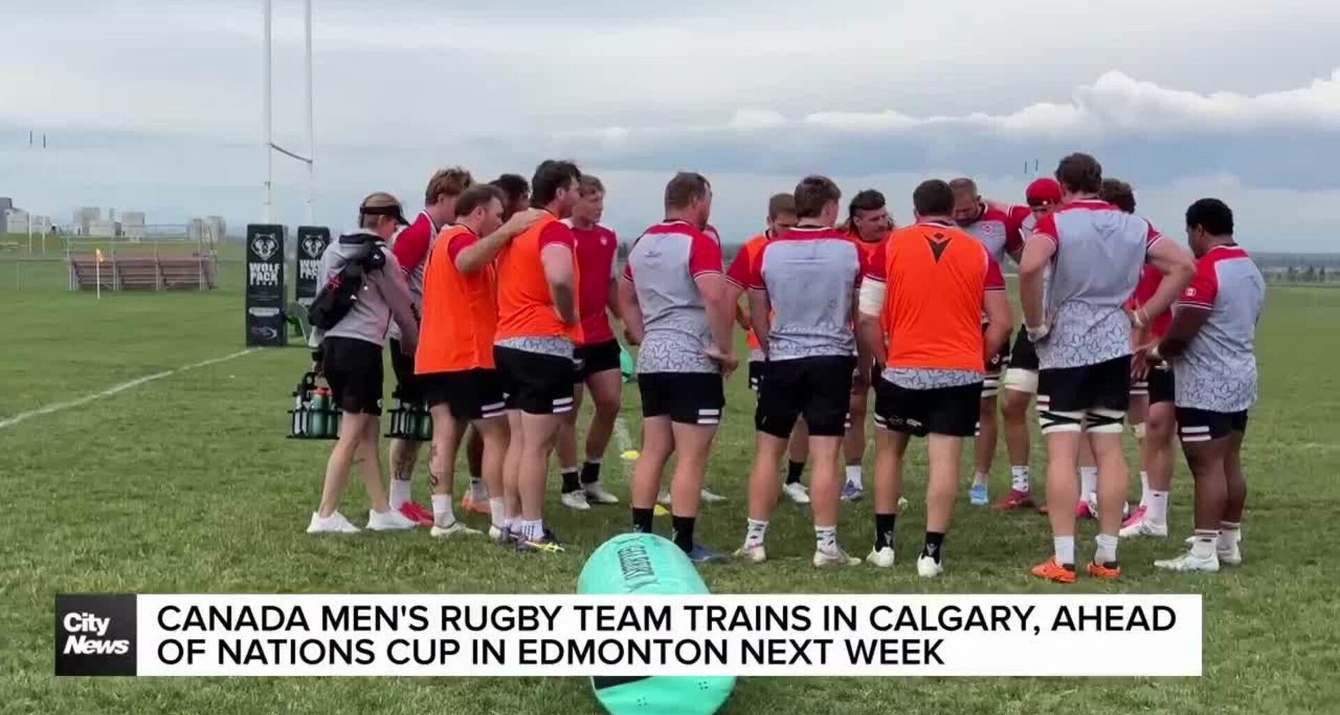 Canada men's rugby team trains in Calgary ahead of nations cup in Edmonton next week