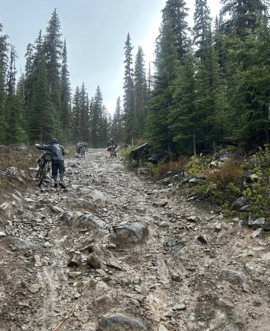 muddy rocks