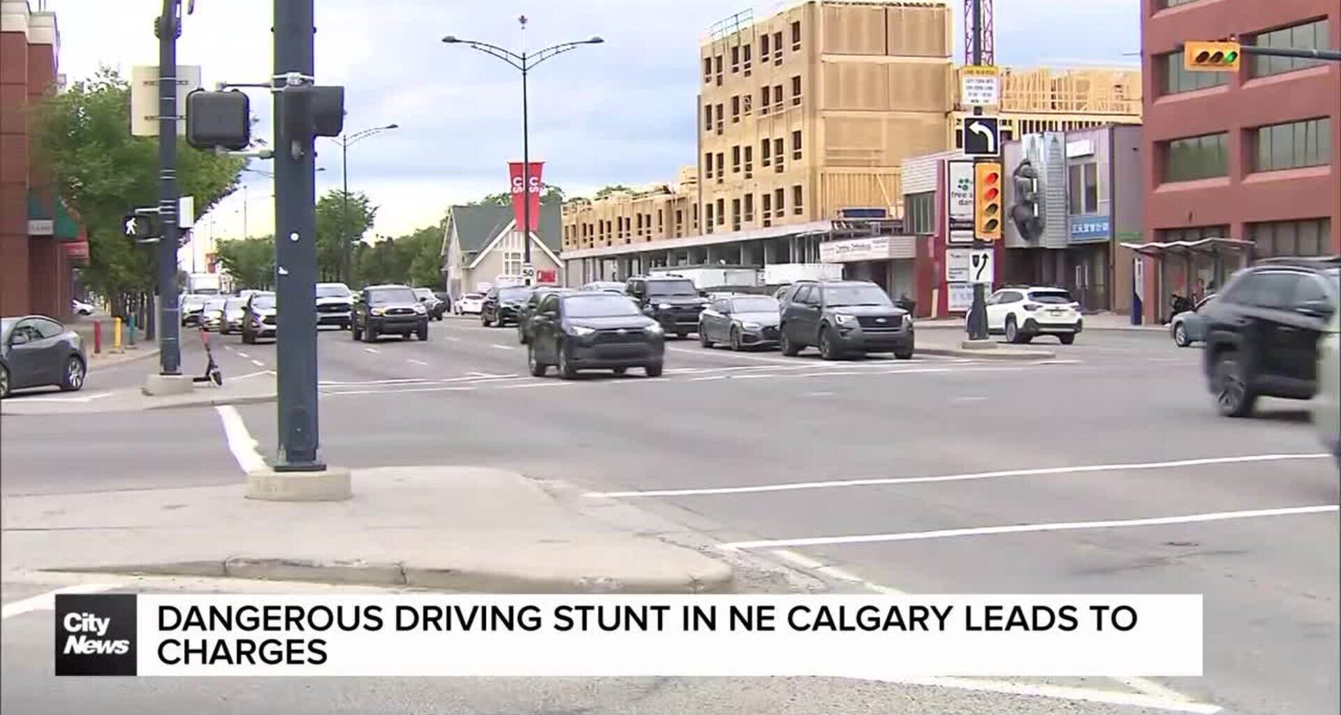 Dangerous driving stunt in NE Calgary leads to charges