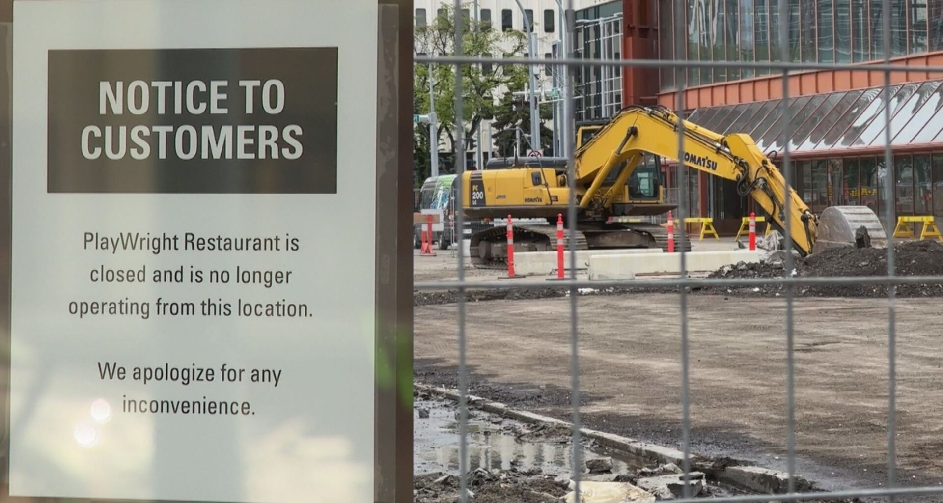 Downtown Edmonton restaurant blames construction for closure